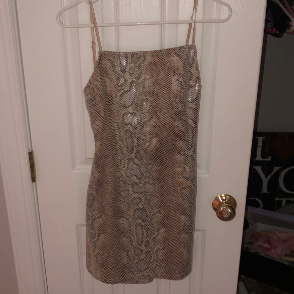 sexy snakeskin dress